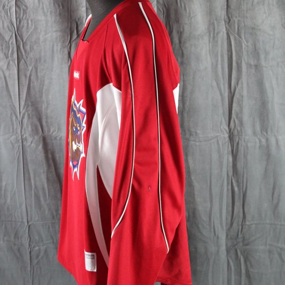 Hamilton Bulldogs Jersey - Road Jersey by Reebok - Men's Size 56 - Picture 4 of 13